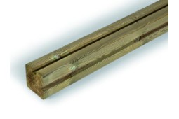Poteau angle 9x9x115 cm rainures 5.6cm
