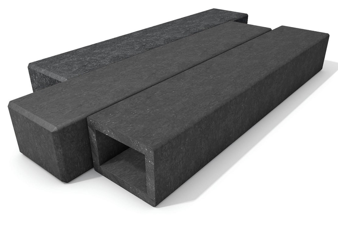 Traverse paysagère verticale en plastique recyclé 100 cm Traverse paysagère verticale en plastique recyclé 100 cm