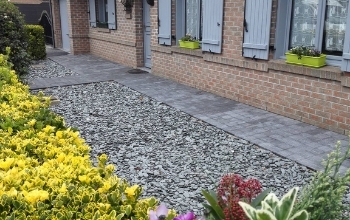 Parterre ardoise bleue