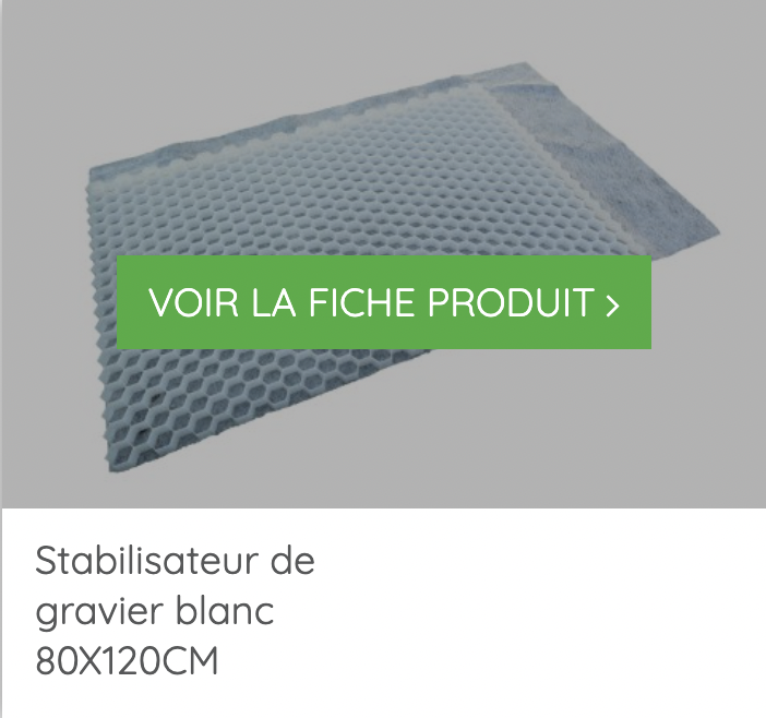 Stabilisateur de gravier blanc